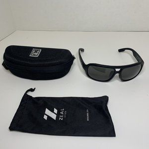 ZEAL OPTICS "THE BRODY" MATTE BLK/POLARIZED SUNGLASSES.